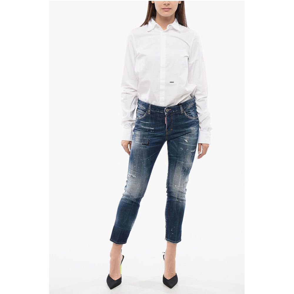 Dsquared² Lived-in Effect Cool Girl Fit Denims 15cm