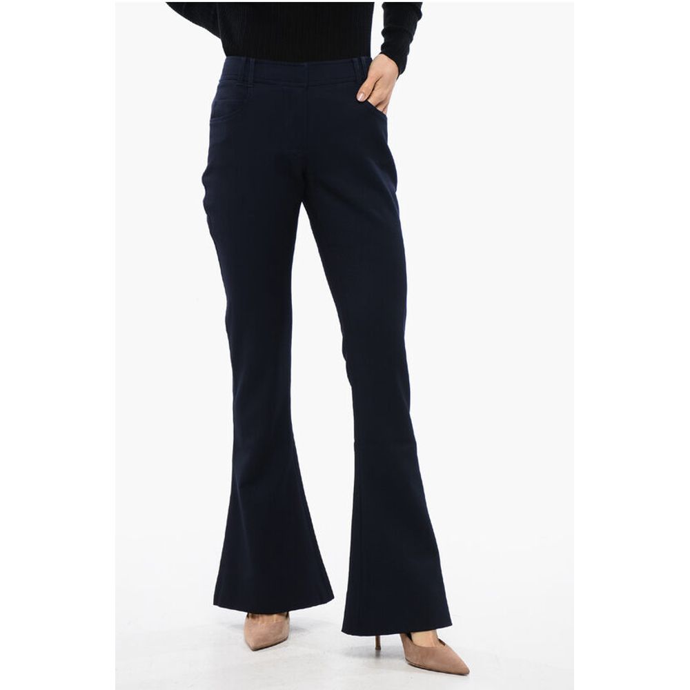 Balmain Wool Low-rise Flared Pants