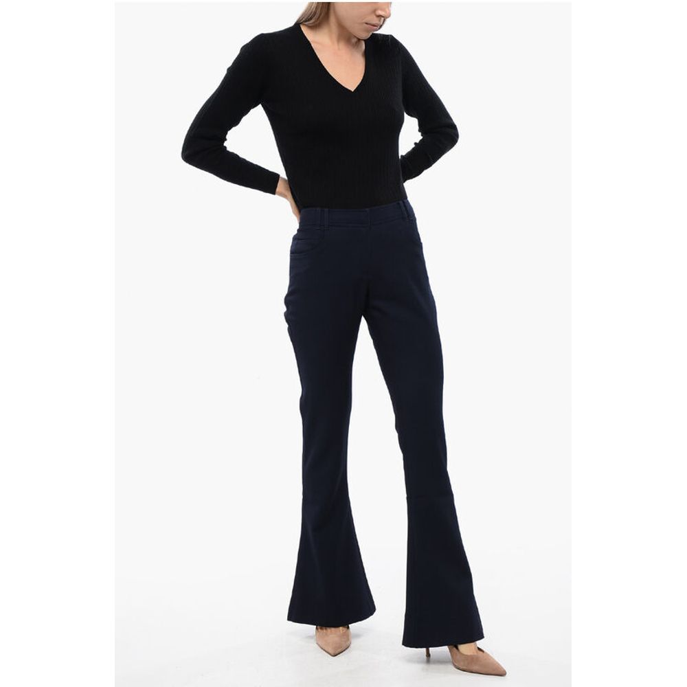 Balmain Wool Low-rise Flared Pants