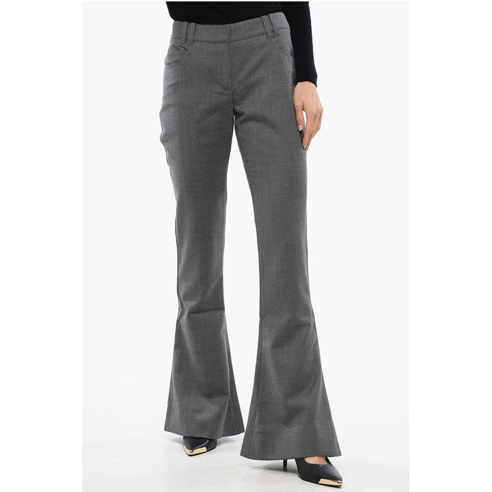 Balmain Wool Low-rise Flared Pants