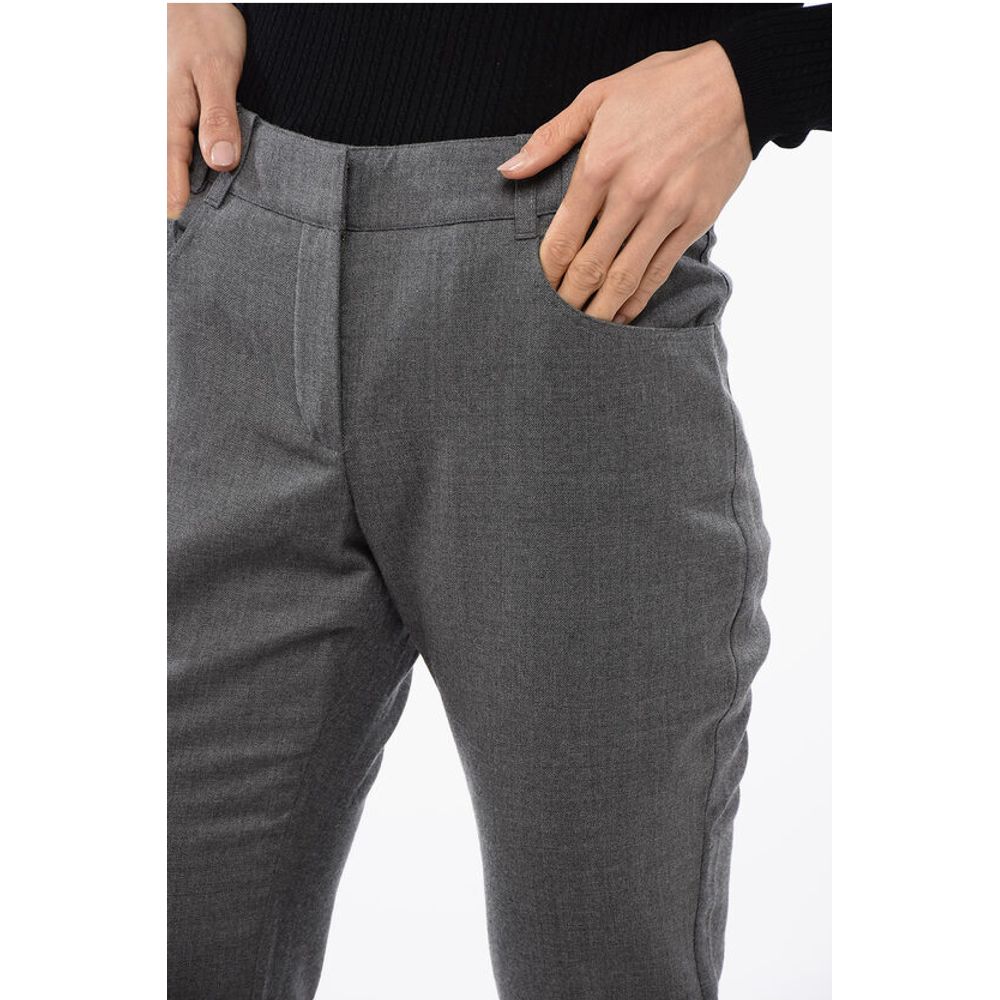 Balmain Wool Low-rise Flared Pants