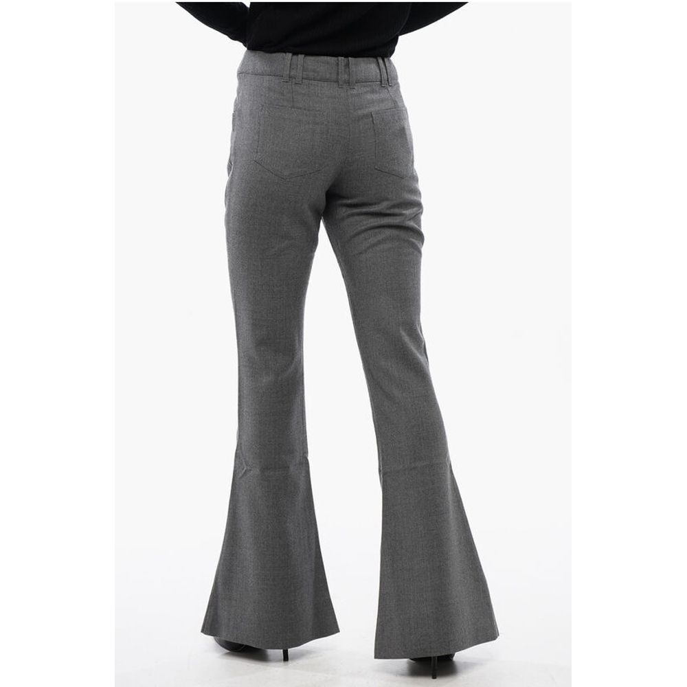 Balmain Wool Low-rise Flared Pants