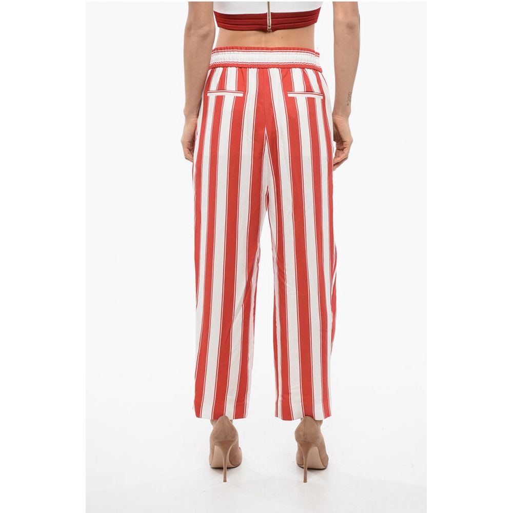 Balmain Striped Pants With Drawstings