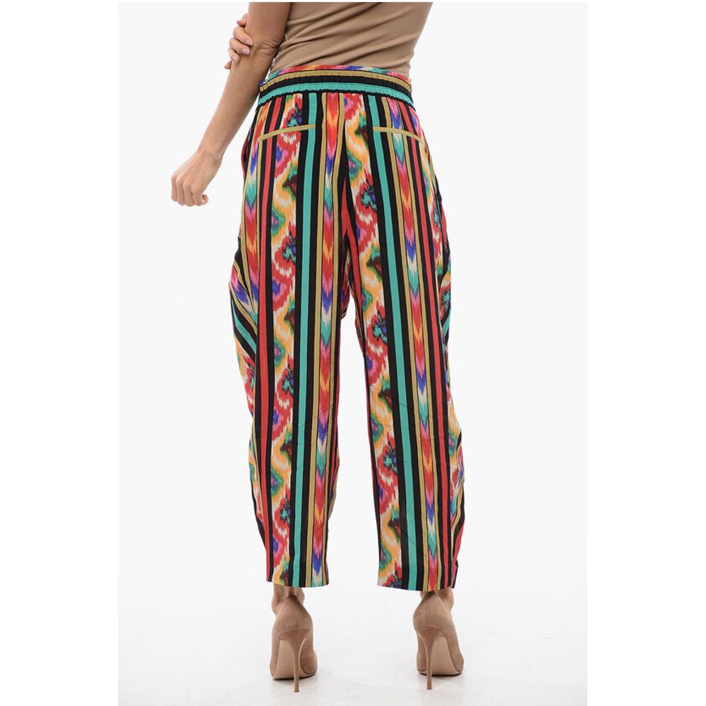 Balmain Printed Silk HAREM Pants