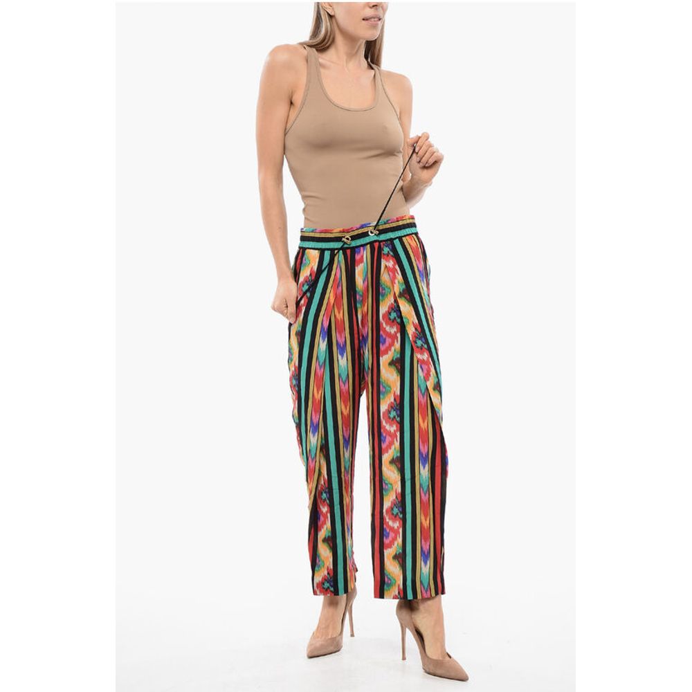 Balmain Printed Silk HAREM Pants