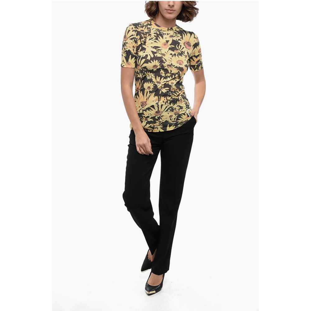 Jil Sander Crew Neck SUNFLOWER Tech Cotton T-Shirt