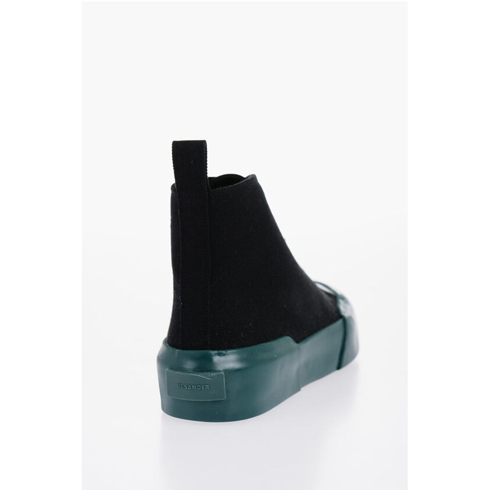 Jil Sander Rubber Sole JUNGLE Canvas Lace-up Sneakers