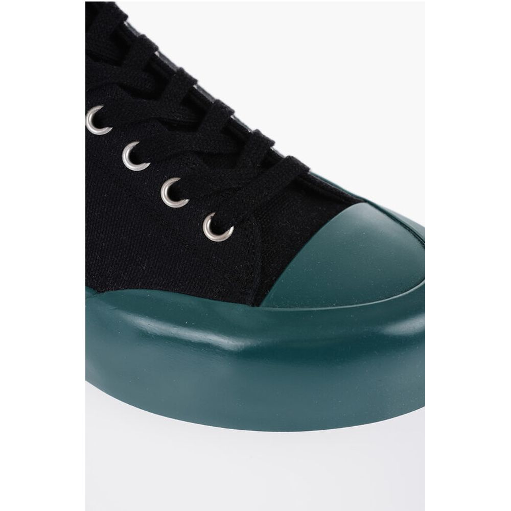 Jil Sander Rubber Sole JUNGLE Canvas Lace-up Sneakers