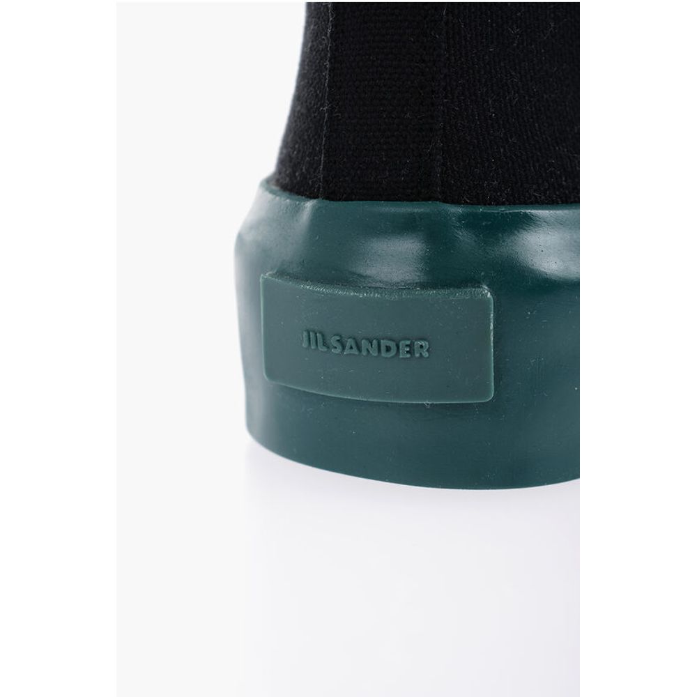 Jil Sander Rubber Sole JUNGLE Canvas Lace-up Sneakers