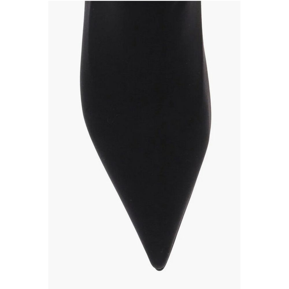 Dolce & Gabbana Pointed Toe Stretch Fabric Over-The-Knee Boots