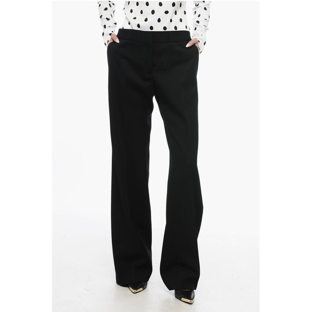 Jil Sander Grain de Poudre Wool Pants with Relaxed Fit