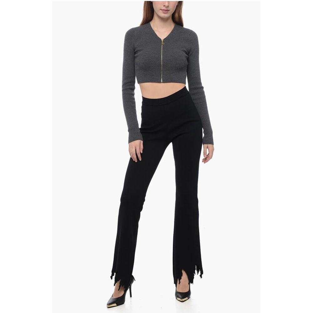 J.W.Anderson Stretchy High Waist Pants with Laser-Cut