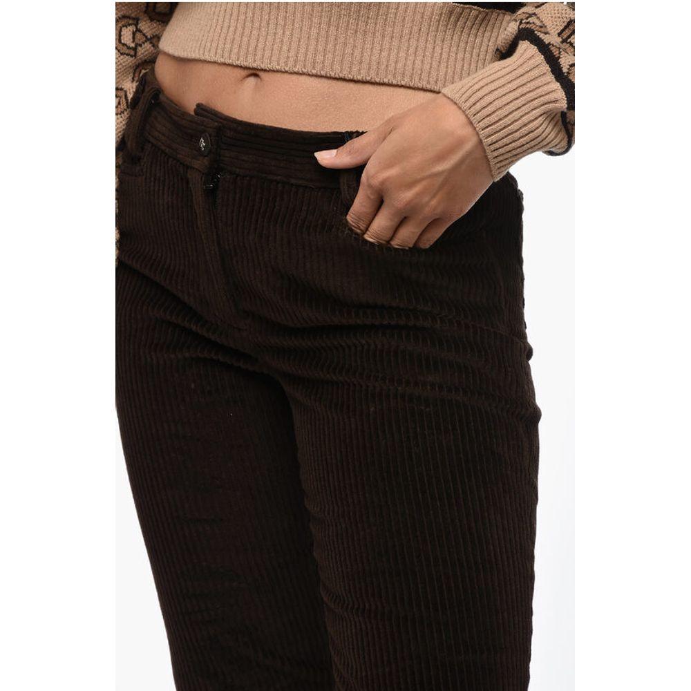 Dolce & Gabbana Corduroy Bootcut Pants with Belt Loops