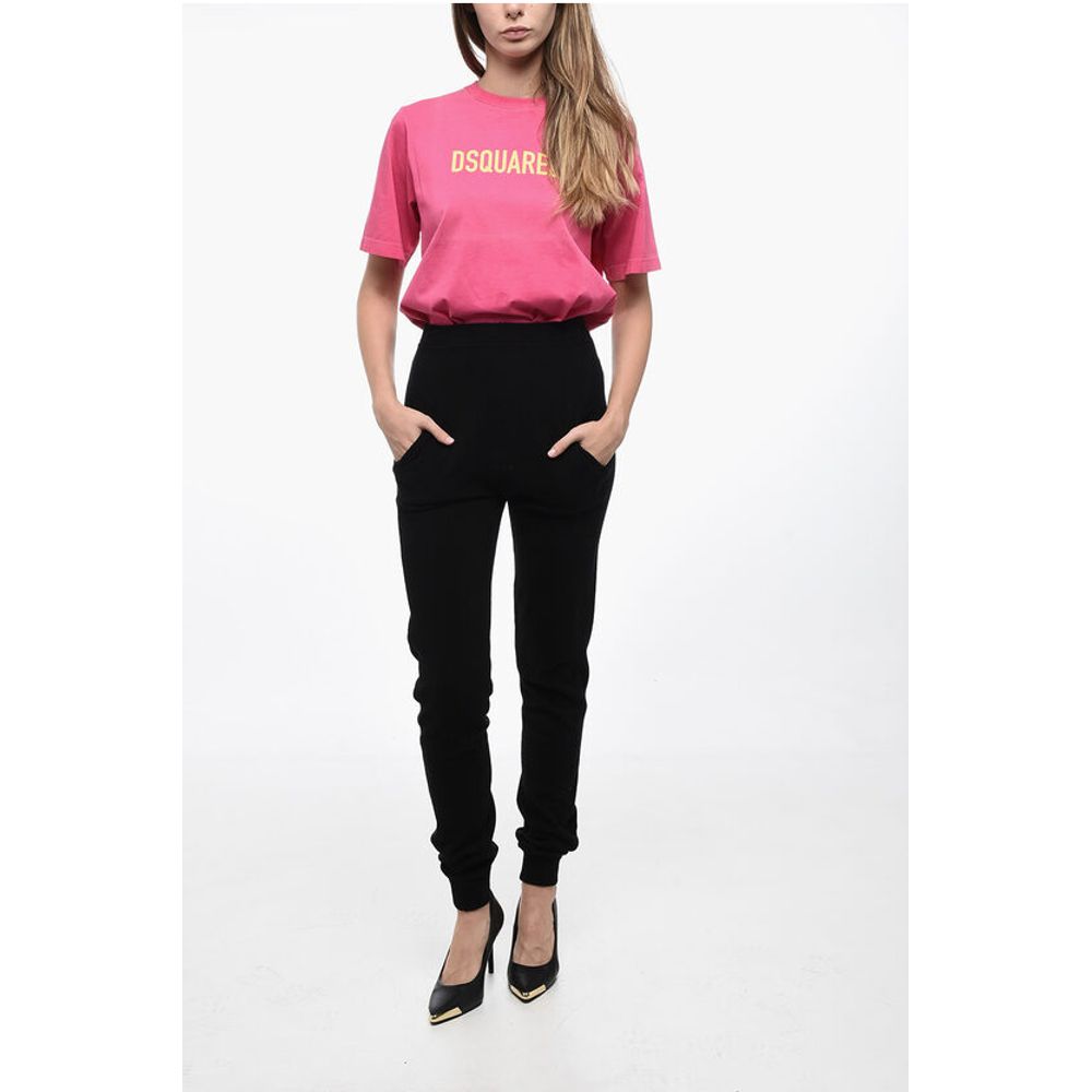 Saint Laurent High Waisted Cashmere Joggers