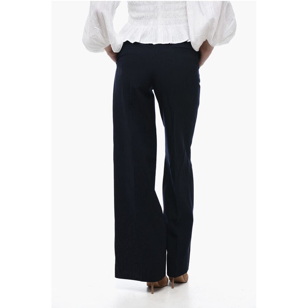 Off-White High-Waisted Straight Fit Pants