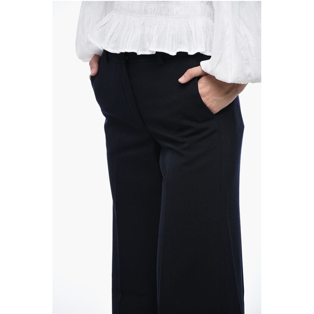 Off-White High-Waisted Straight Fit Pants