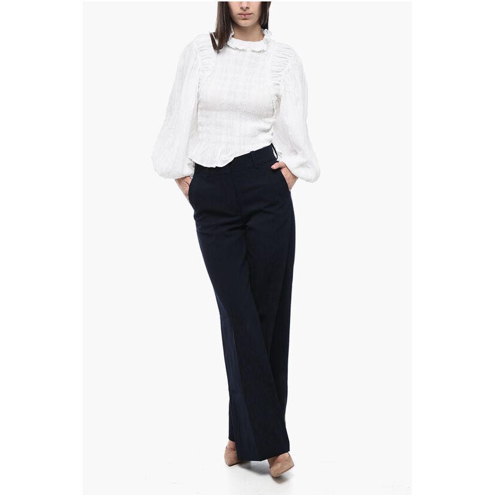 Off-White High-Waisted Straight Fit Pants