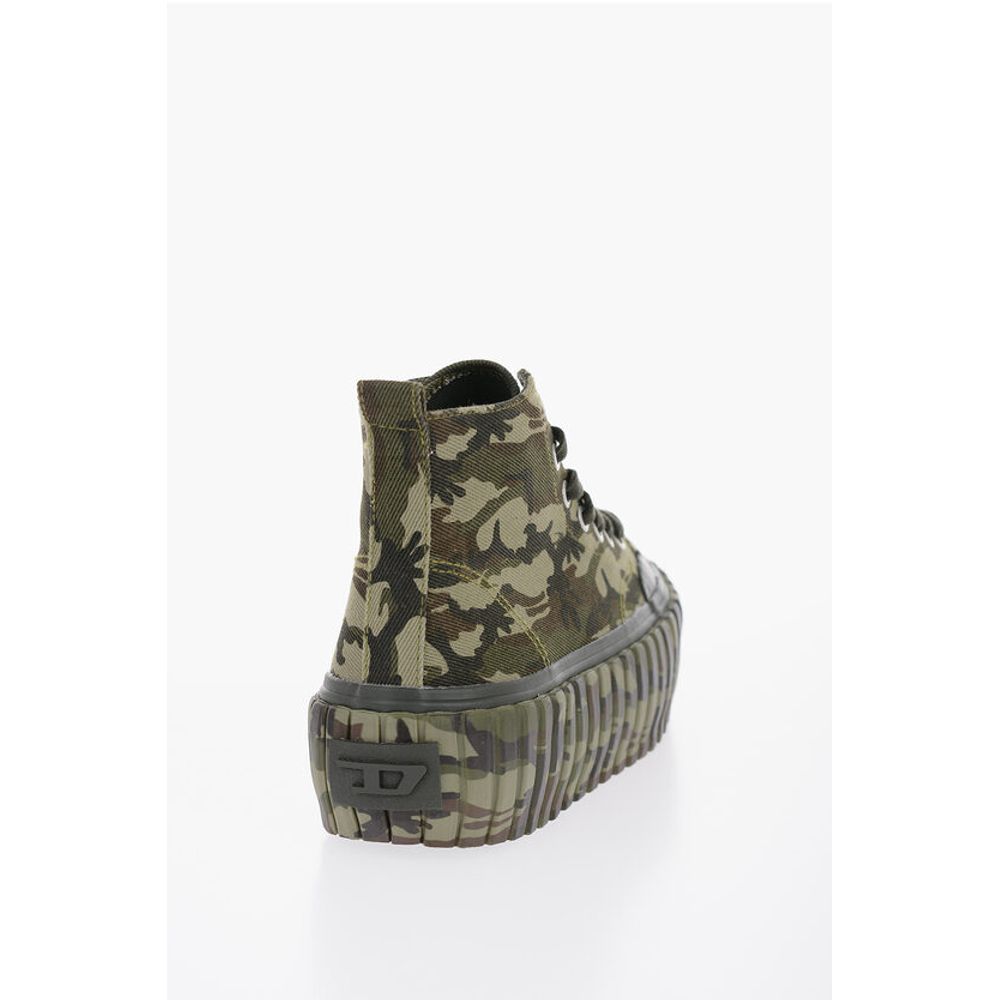 Diesel Platform S-HANAMI Sneakers with Camo Motif
