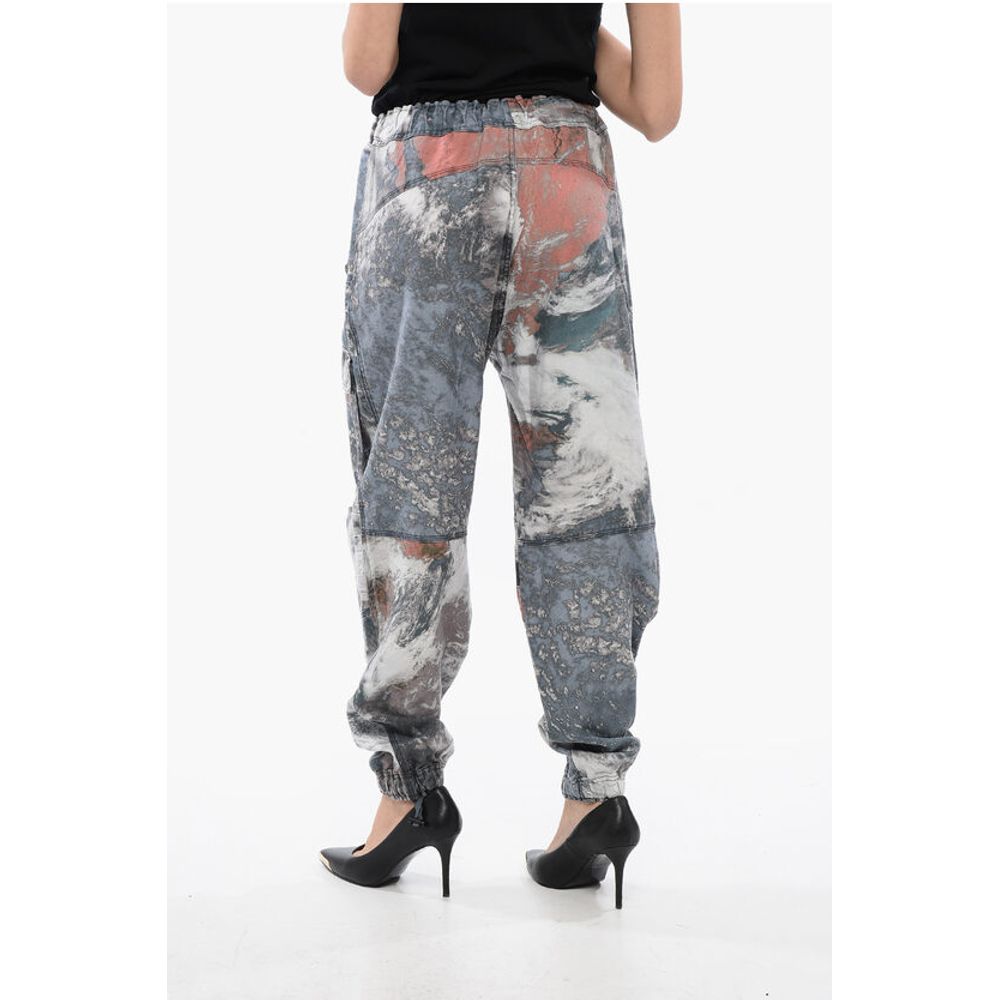 Diesel RED TAG Camouflage P-MIRT-CMF Cargo Pants with Drawstring Wa