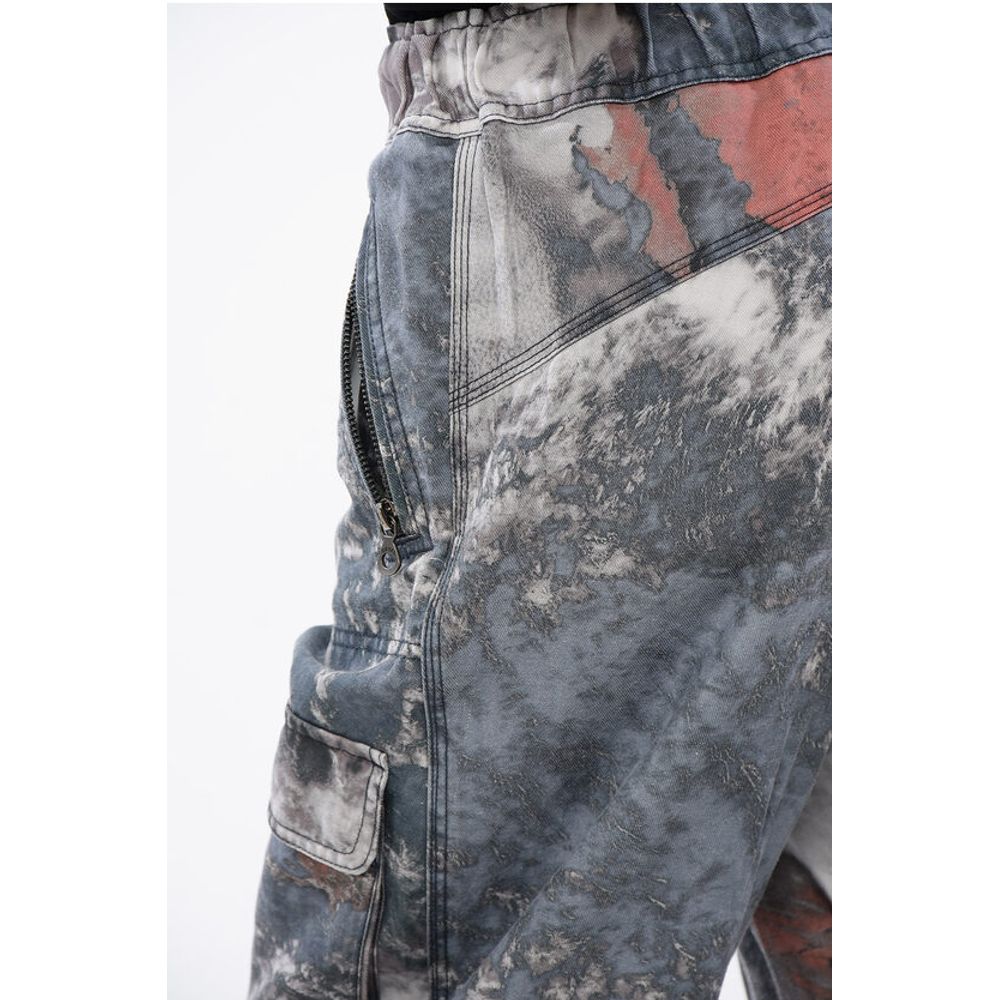 Diesel RED TAG Camouflage P-MIRT-CMF Cargo Pants with Drawstring Wa