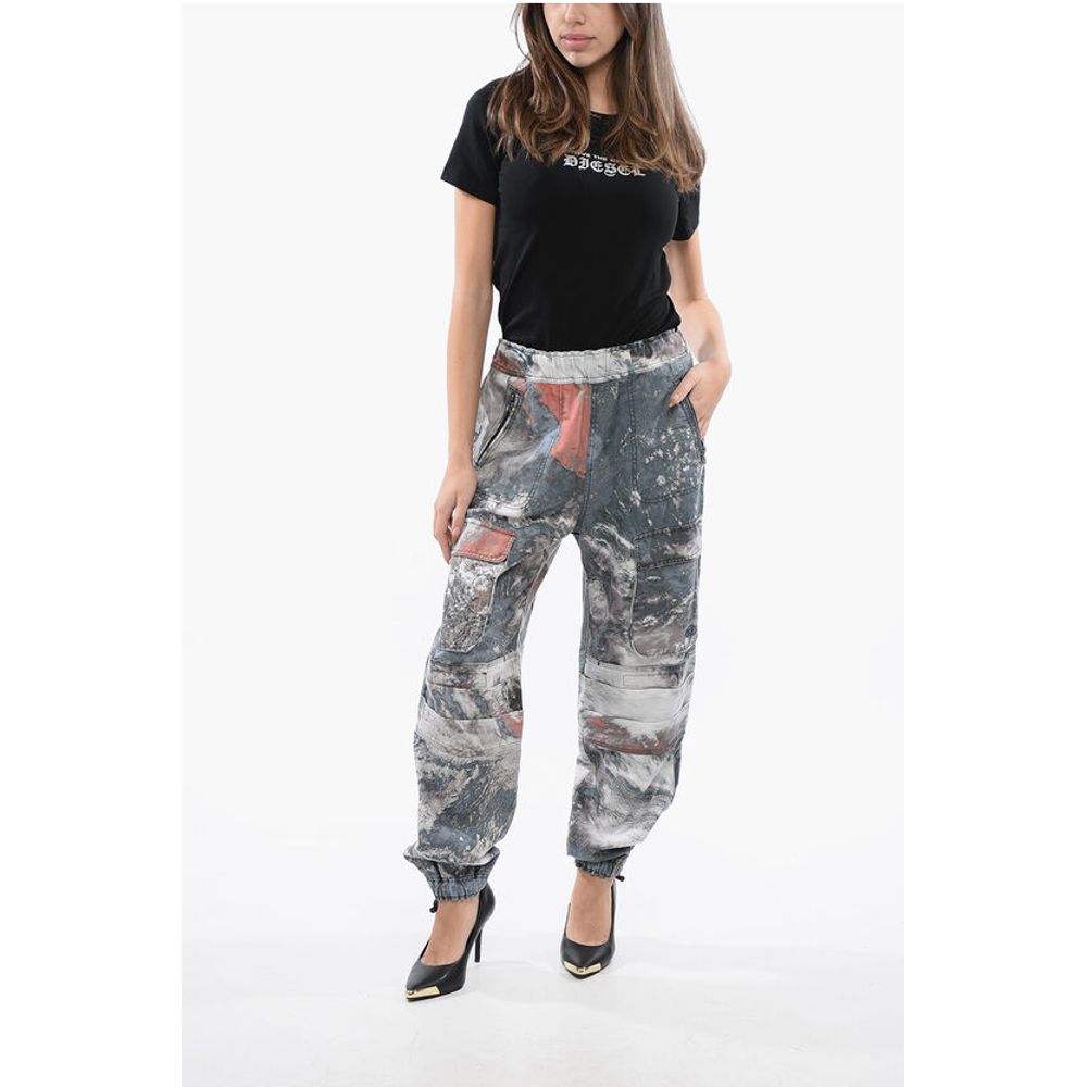 Diesel RED TAG Camouflage P-MIRT-CMF Cargo Pants with Drawstring Wa