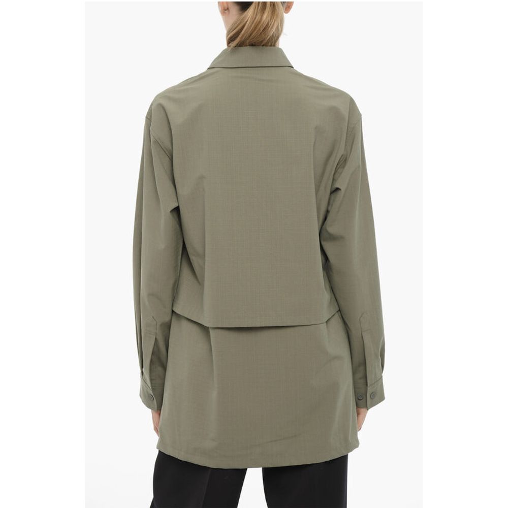 Y-3 ADIDAS Rip Stop Checked Windbreaker Jacket