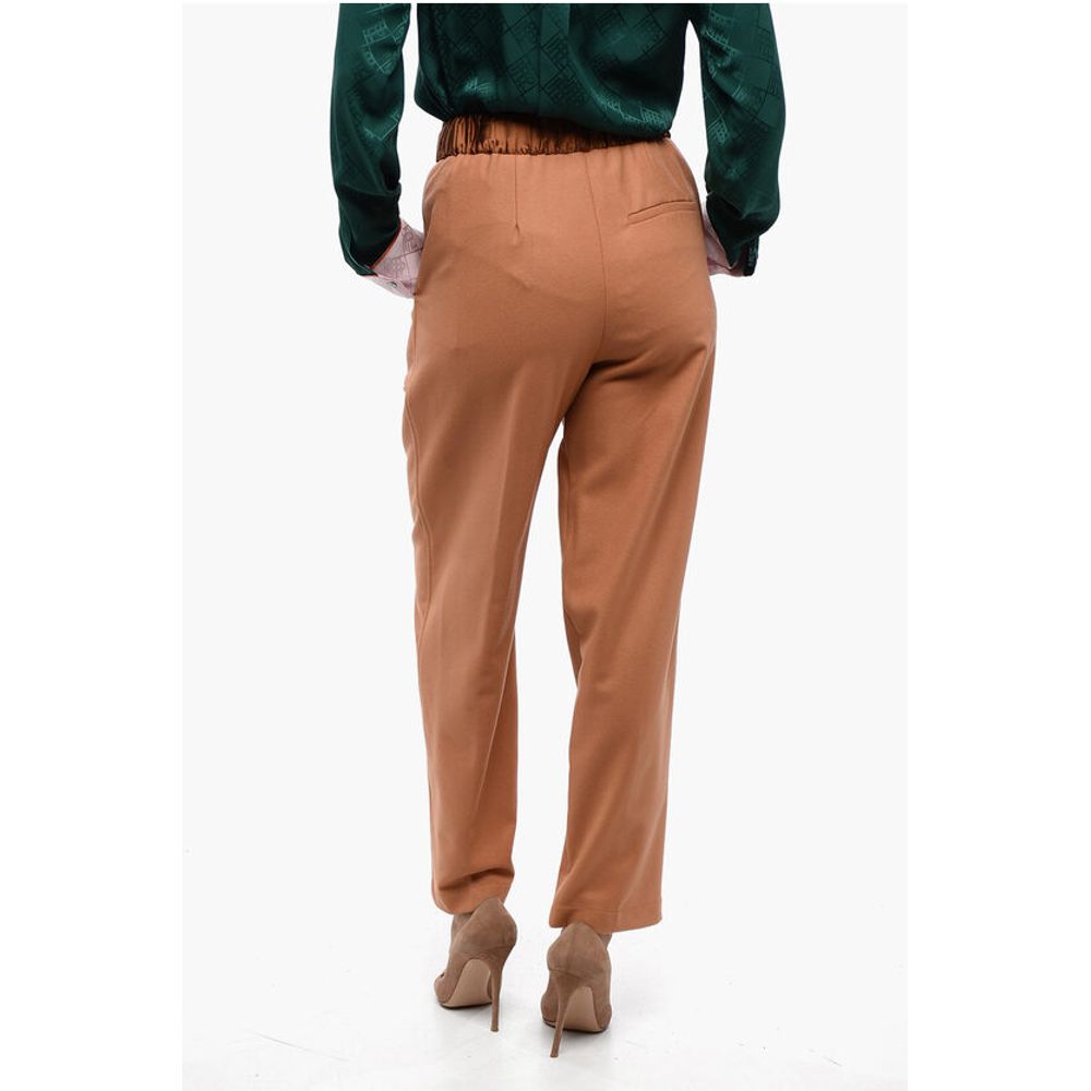 Forte_Forte Wool Blend Pants with Elastic Waistband