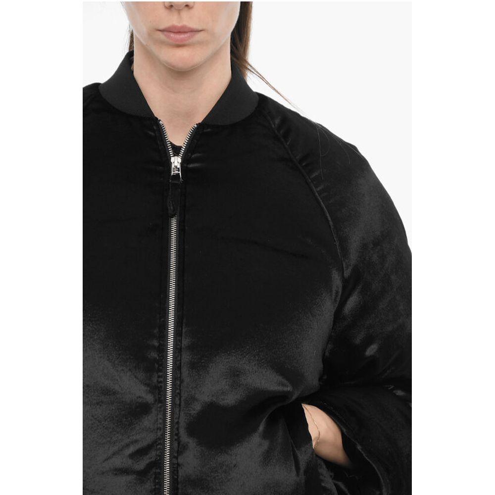 Loulou Studio Velvet LAFU Padded Jacket with Zip Closure