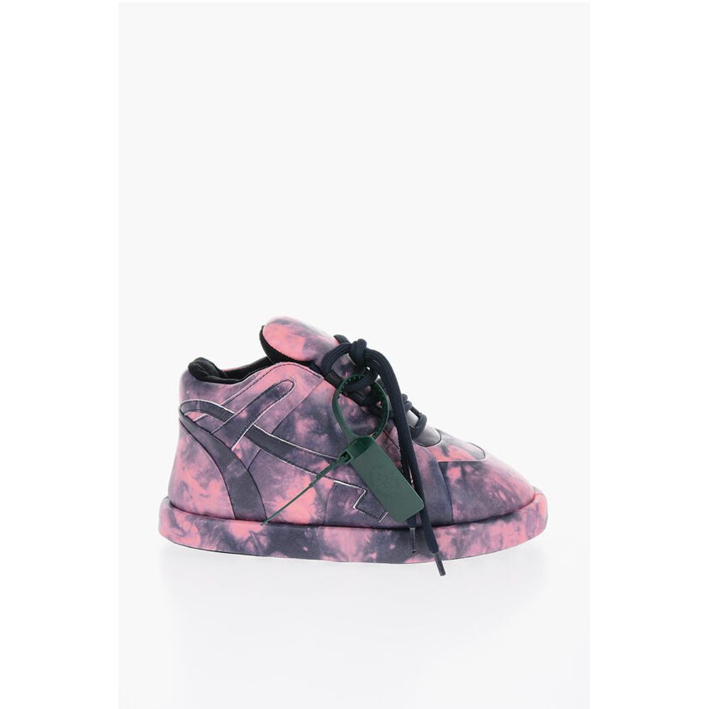 Off-White Tie Dye Leather BUMP Padded Sneakers