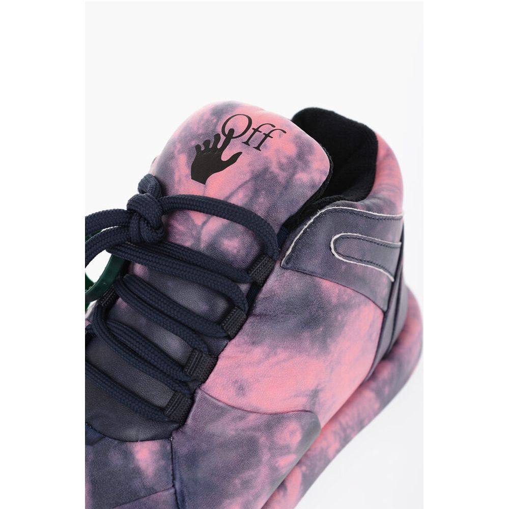 Off-White Tie Dye Leather BUMP Padded Sneakers