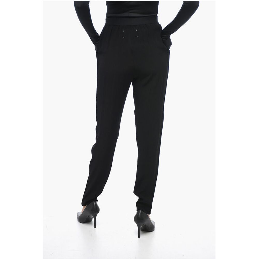 Maison Margiela MM1 Tapered Fit Pants with Elastic Waistband