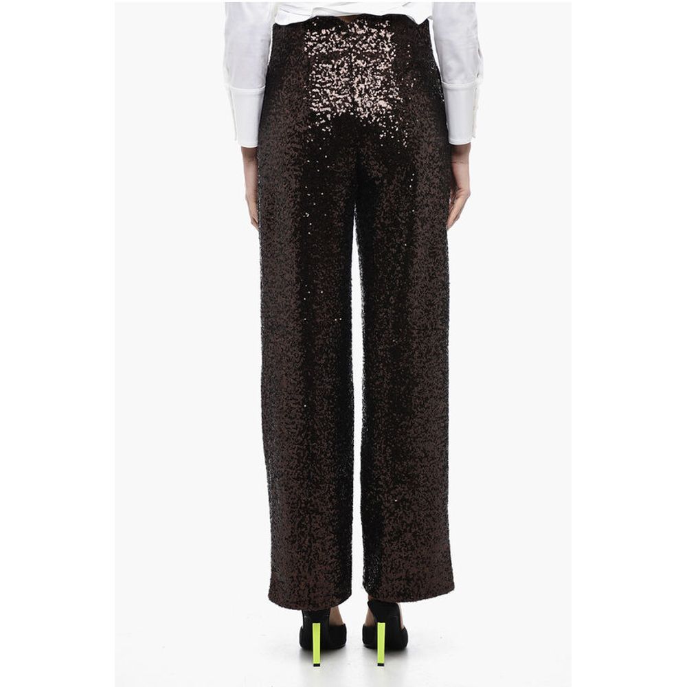In The Mood For Love Sequined CLYDE Pants with Wide Leg