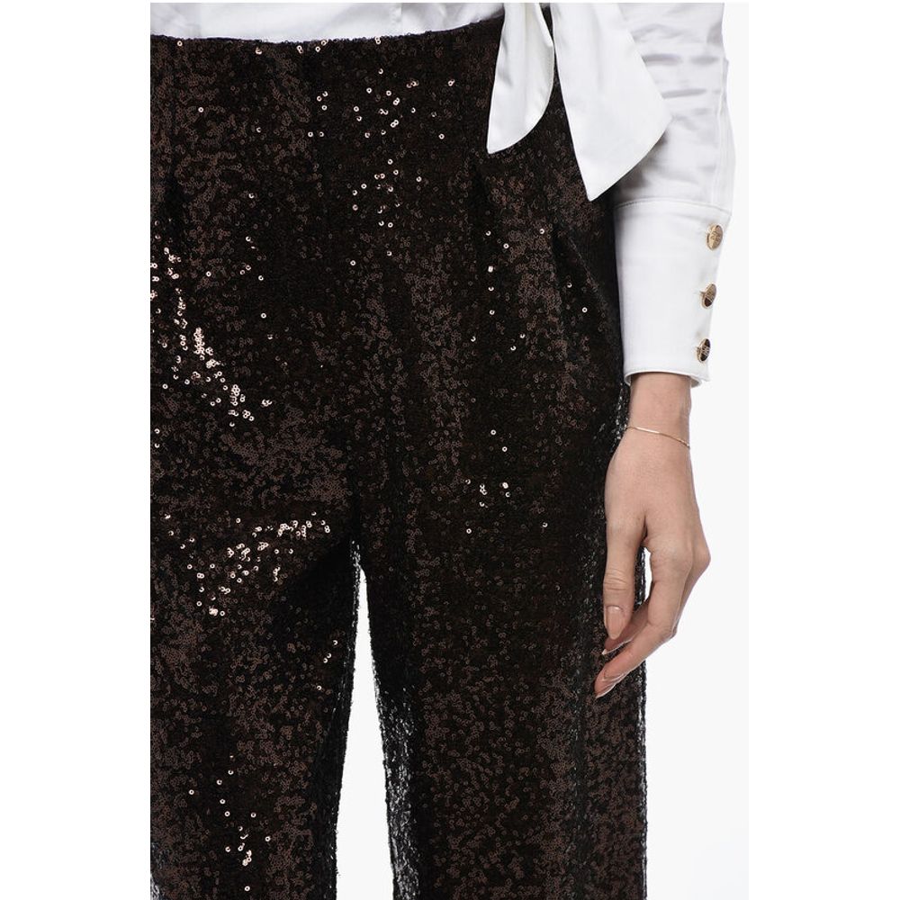 In The Mood For Love Sequined CLYDE Pants with Wide Leg