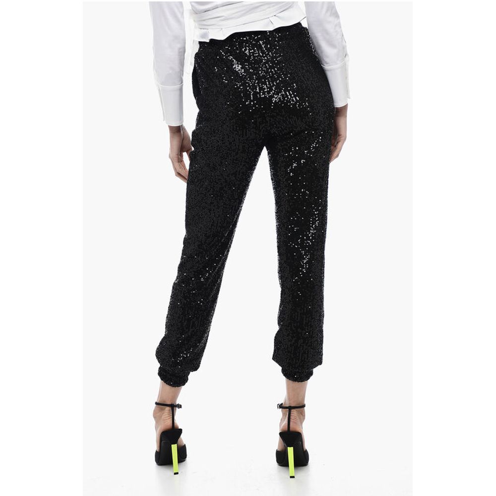 In The Mood For Love Sequined ASHA Pants with Ankle Cuffs