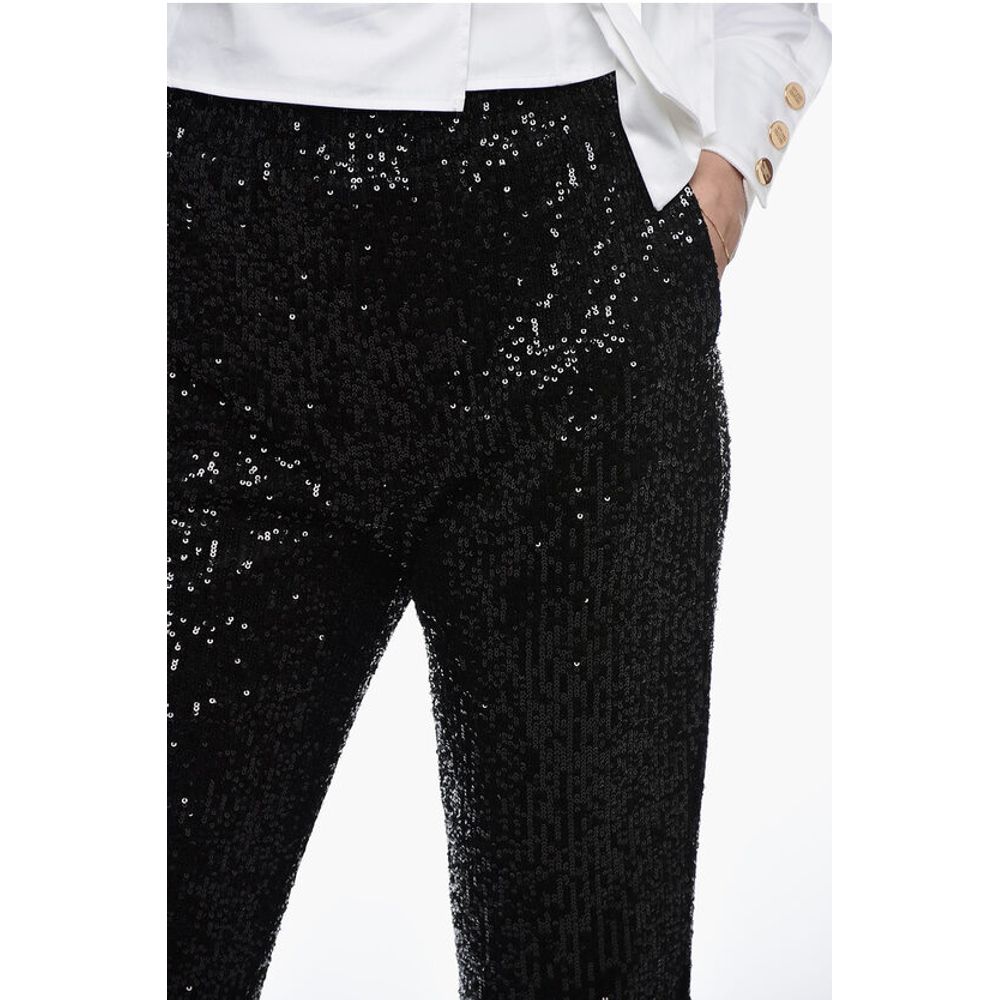 In The Mood For Love Sequined ASHA Pants with Ankle Cuffs