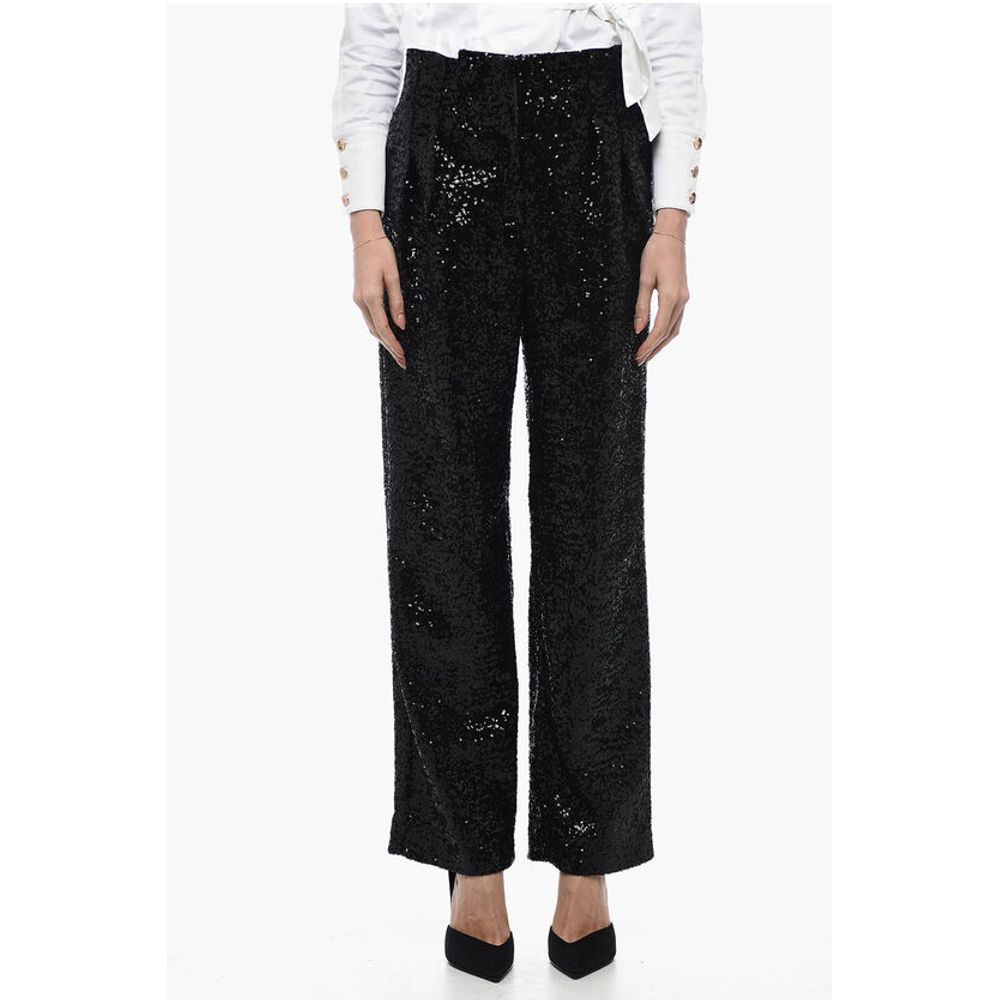 In The Mood For Love Sequined CLYDE Pants with Wide Leg