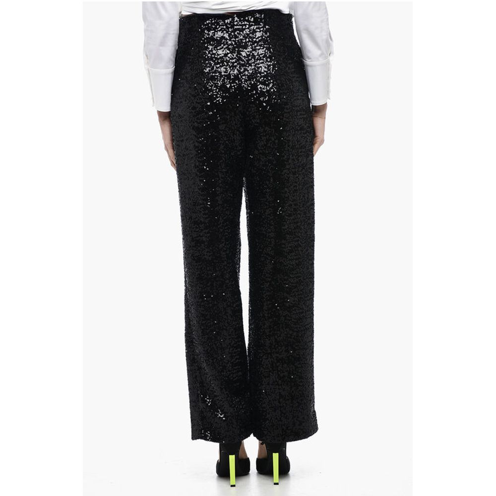 In The Mood For Love Sequined CLYDE Pants with Wide Leg
