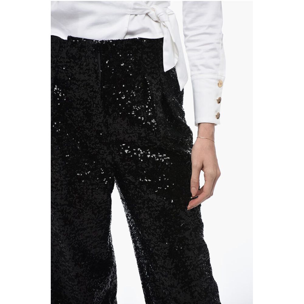 In The Mood For Love Sequined CLYDE Pants with Wide Leg