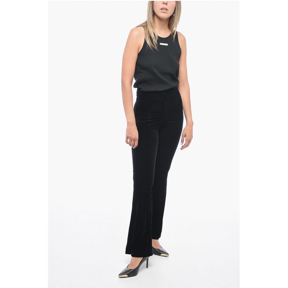 Dont At Me Label Stretch Chenille Bootcut Pants