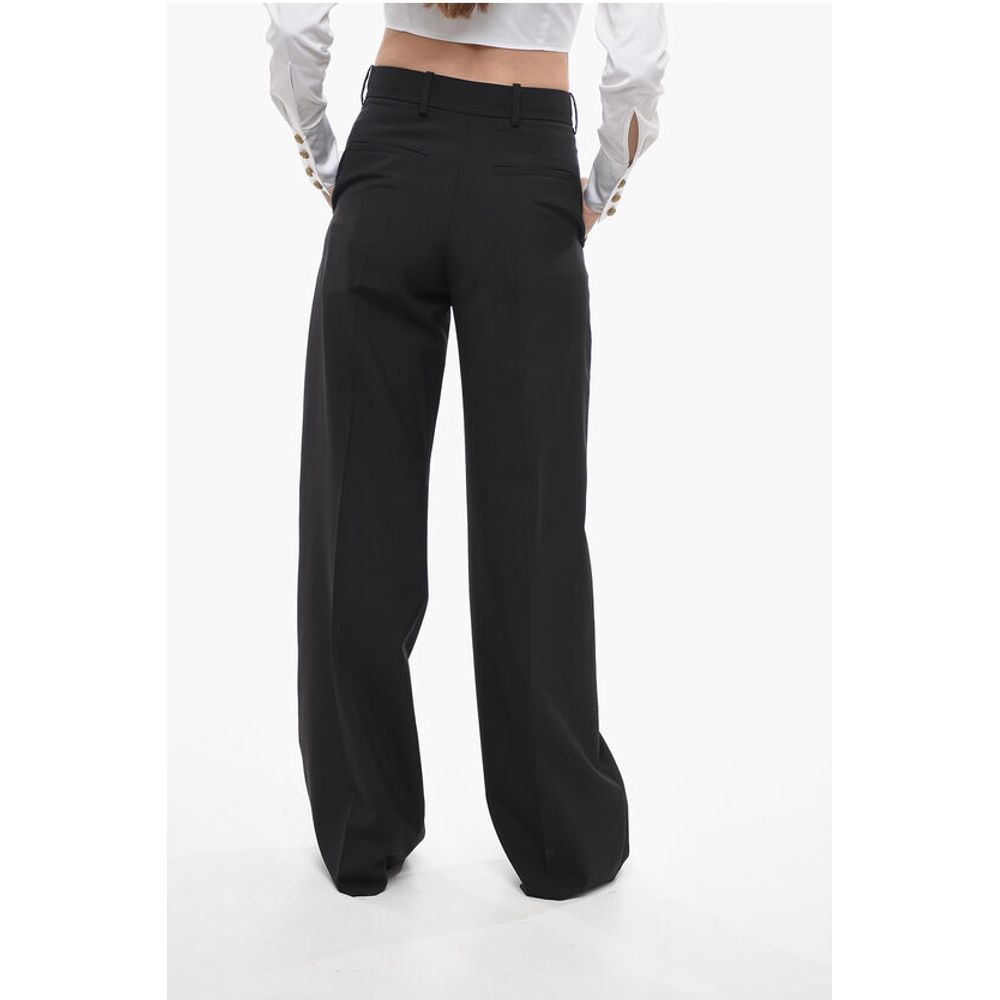 Valentino Wool High-waisted Pants