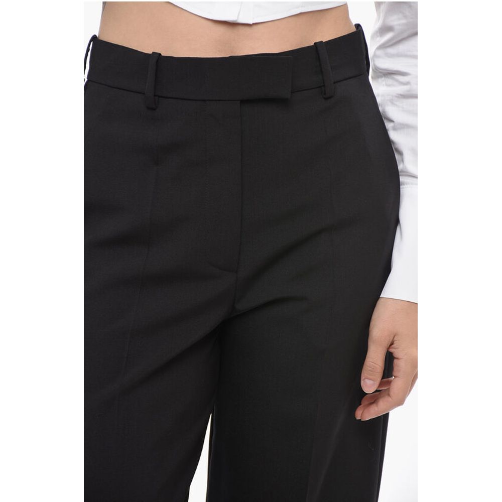 Valentino Wool High-waisted Pants