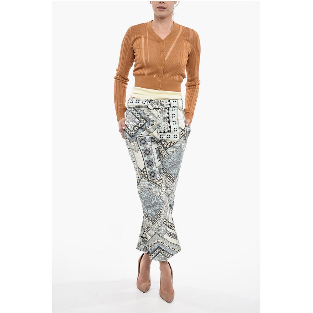 Etro Belted Printed Straight Fit Jeans 23cm
