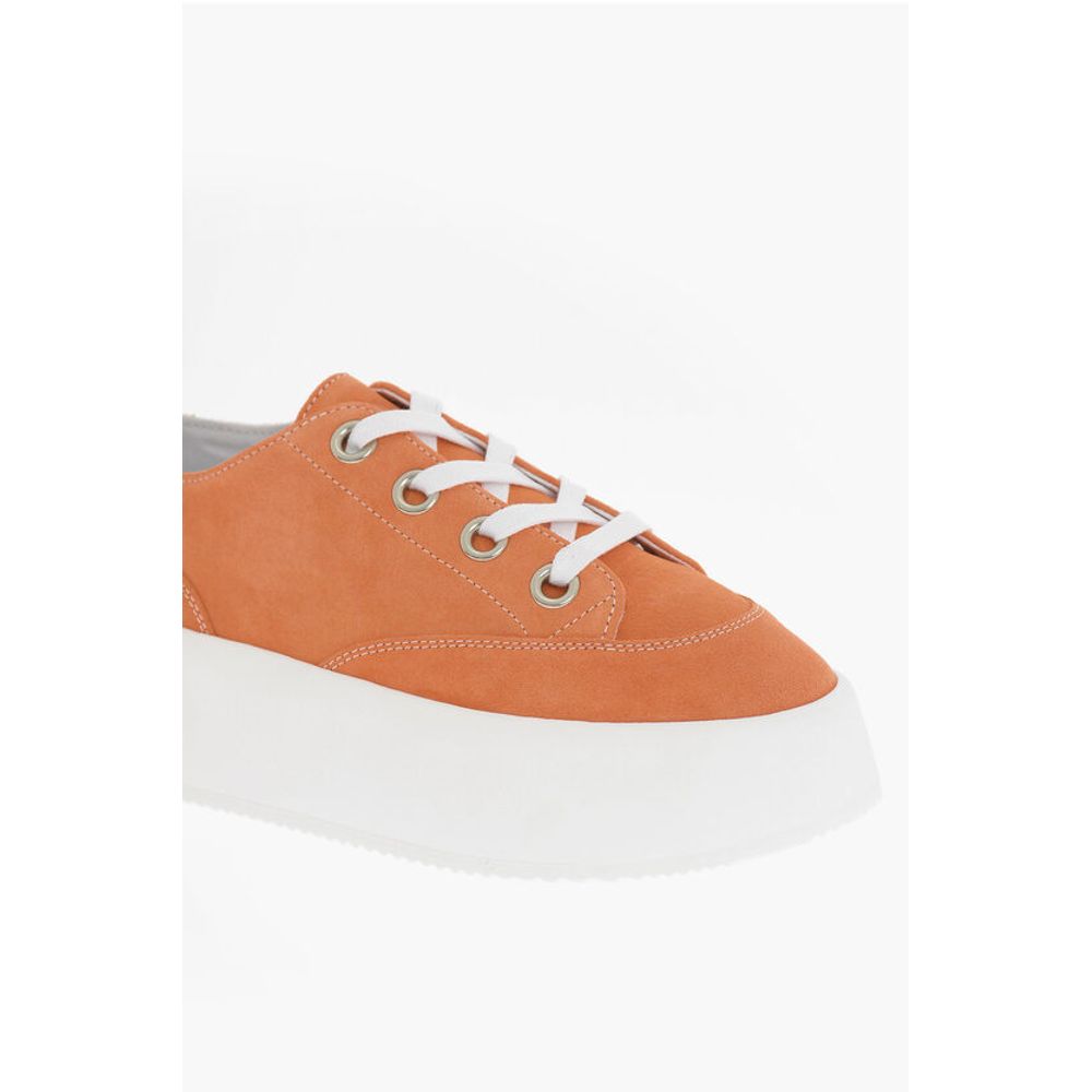 Maison Margiela MM6 Suede Low-Top Sneakers With Contrast Platform 5,5cm
