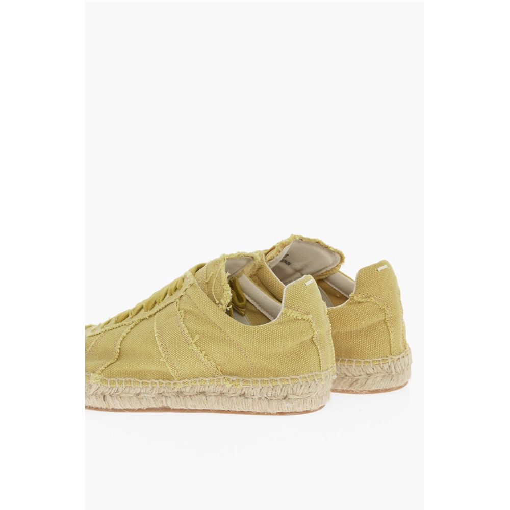 Maison Margiela MM22 Canvas Low Top Sneakers with Jute Detail