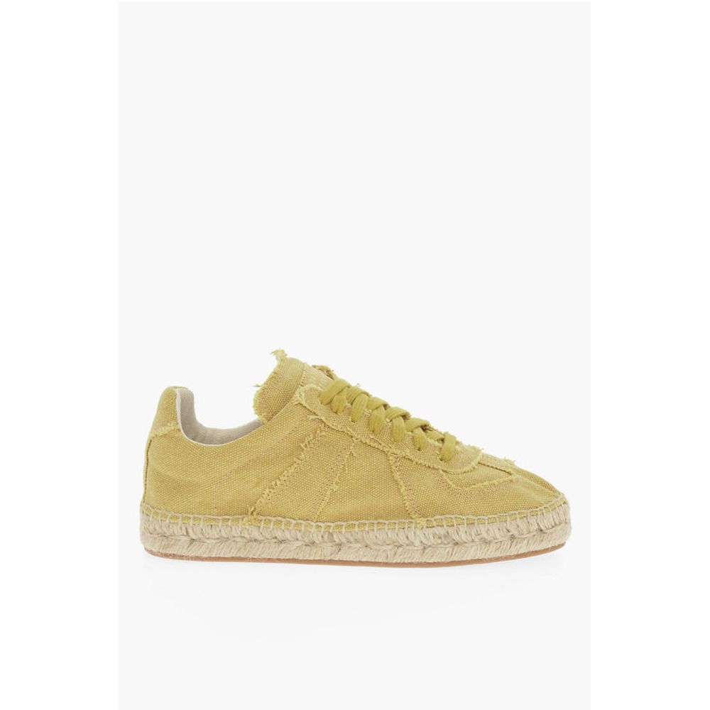 Maison Margiela MM22 Canvas Low Top Sneakers with Jute Detail