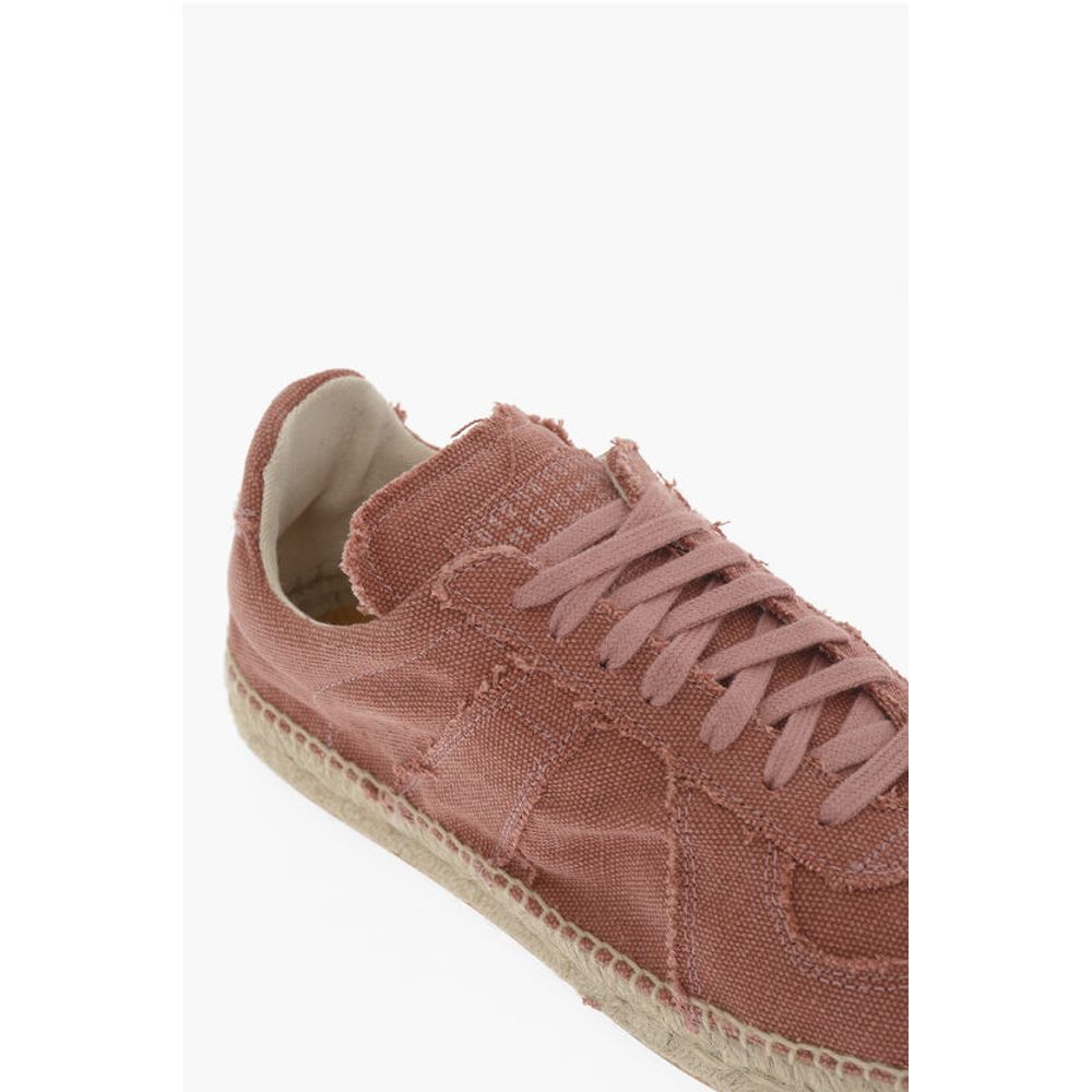 Maison Margiela MM22 Canvas Low Top Sneakers with Jute Detail
