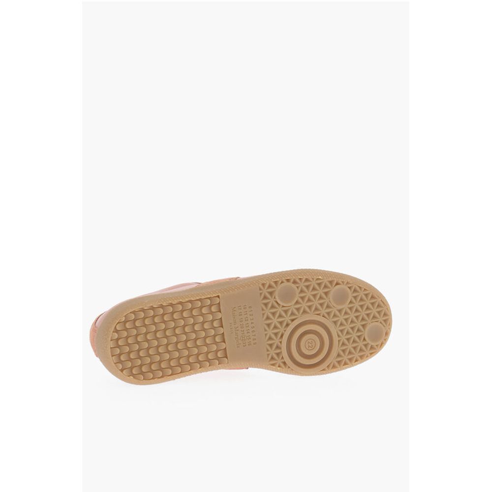 Maison Margiela MM22 Suede Low-Top Sneakers with Contrast Laces