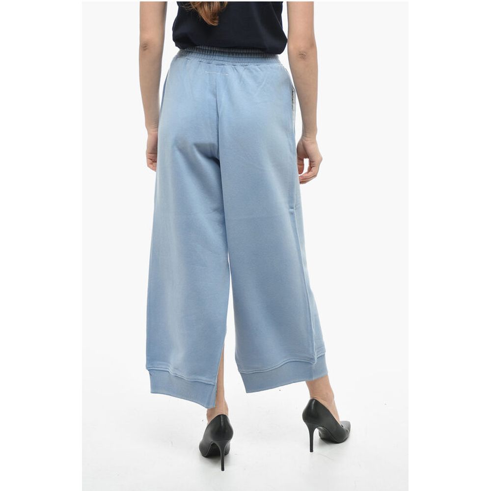 Maison Margiela MM6 Brushed Cotton Swetpants with Opened Bottom