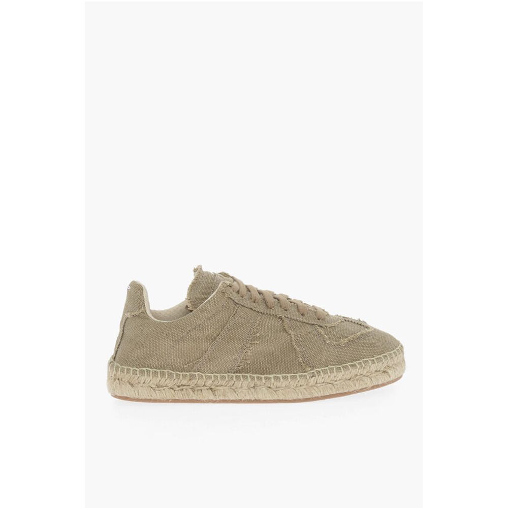 Maison Margiela MM22 Cotton Low-Top Sneakers with Jute Sole