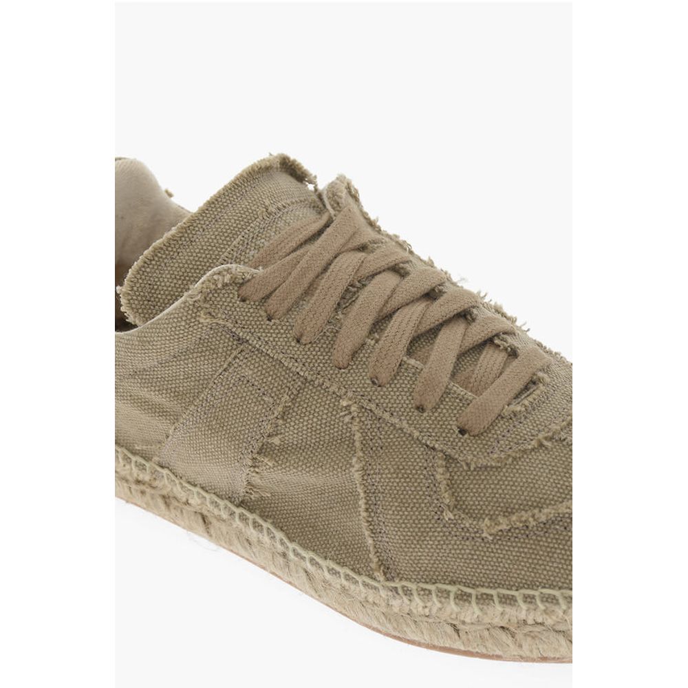 Maison Margiela MM22 Cotton Low-Top Sneakers with Jute Sole